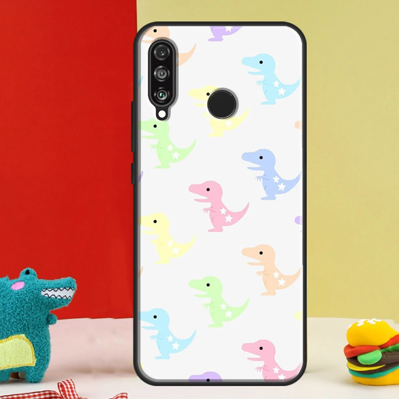 Милый детский чехол с динозавром для Huawei P30 Pro P60 P50 P20 P40 P Smart Nova 9 5T Honor Magic 5 Lite X8 X9 a 50 70