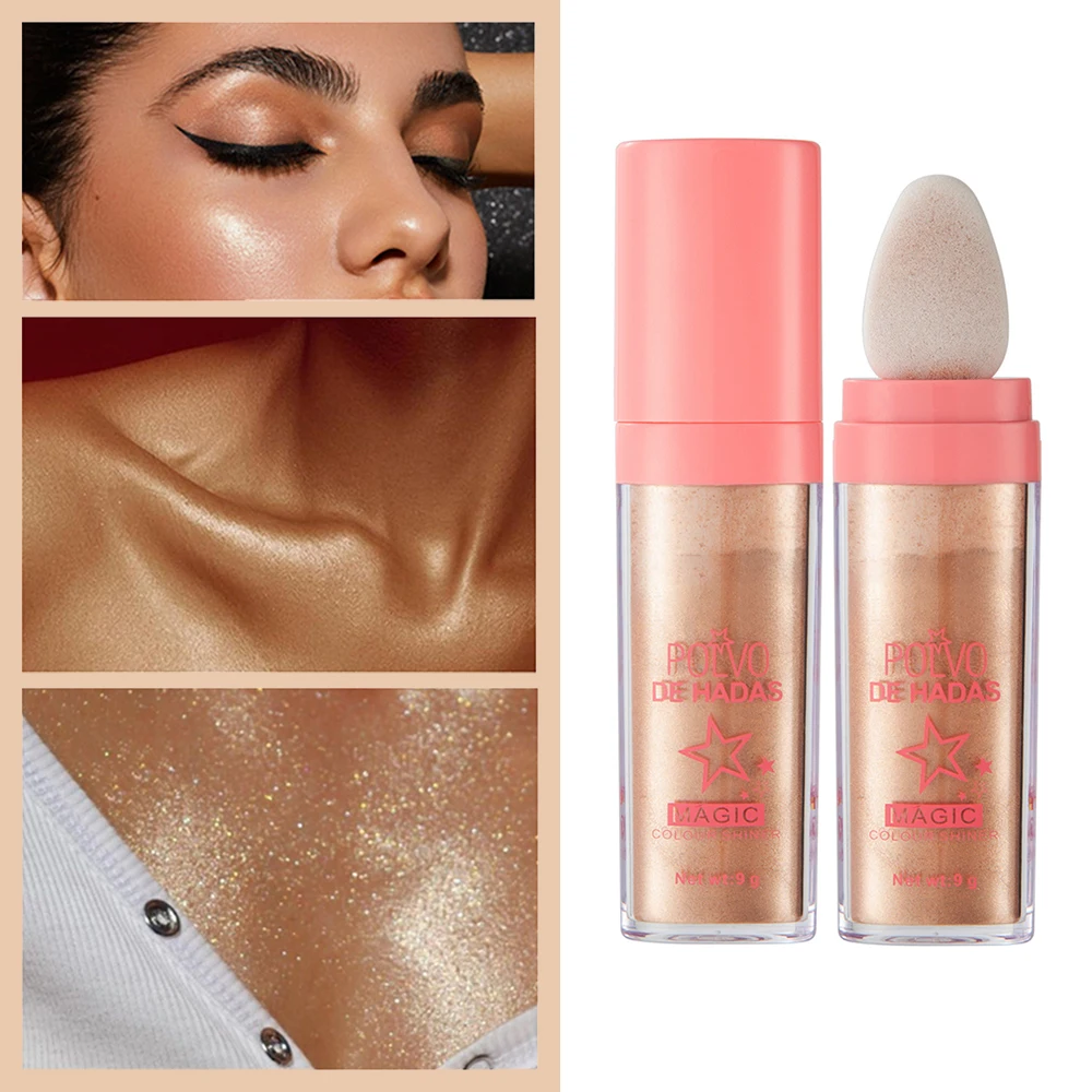 

3 Colors Highlighter Powder Body Highlight Brightening Natural Three-dimensional Face Contouring Shimmer Shadow Blush Makeup