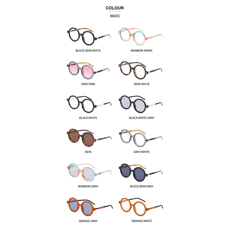 Por 2024 женские линзы из смолы B7205 овальные очки для взрослых без солнцезащитных