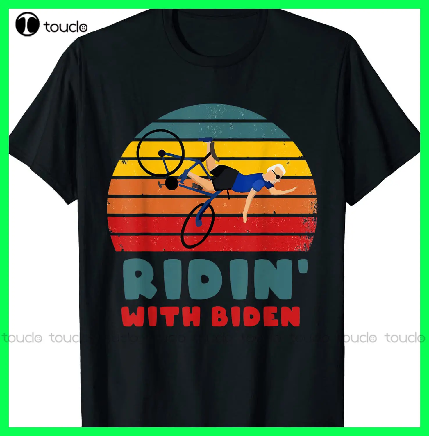 

Joe Biden Bike Falling Biden Funny Ridin With Biden Meme T-Shirt S-3Xl White Tees For Men Make Your Design Fashion Tshirt Summer