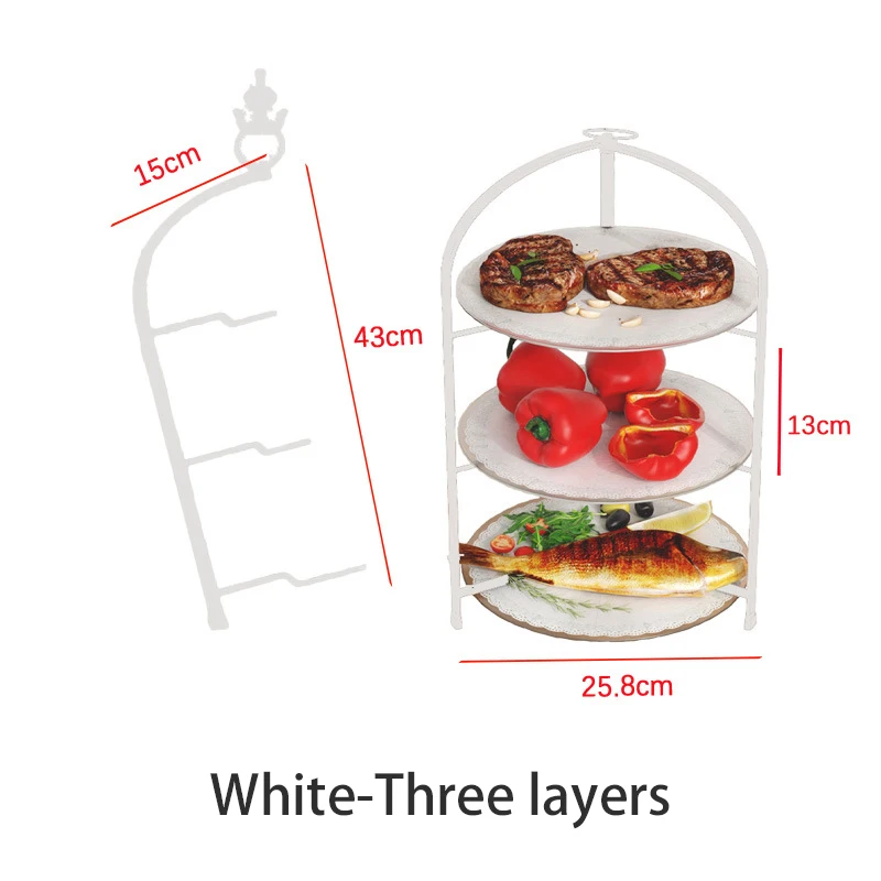 

Складная металлическая кухонная полка для посуды