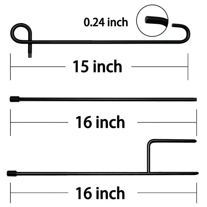 Подставка для садового флага Премиум держатель металлическая Погодостойкая