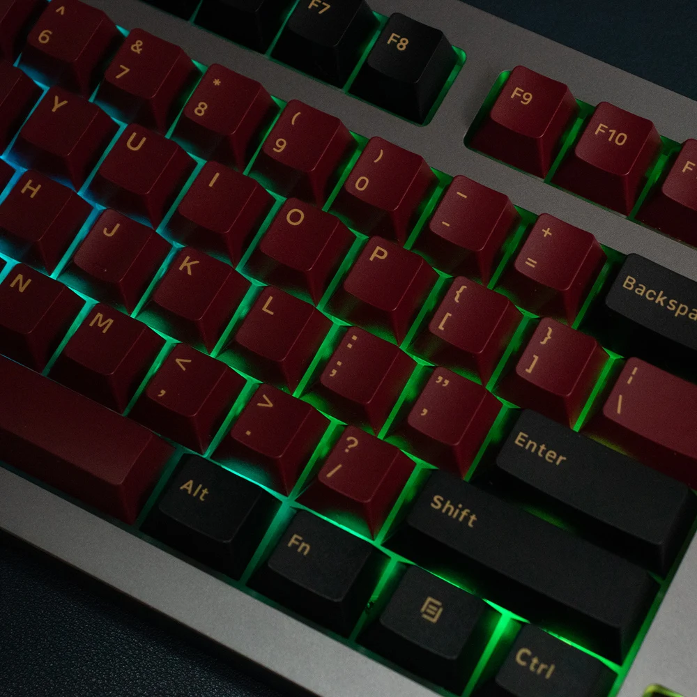 Фото Двойные колпачки для клавиш Pbt GMK JTK Clone, большой набор колпачков для клавиш 7u Alice Split Space Bars, раскладка ISO ANSI для намотки механической клавиатуры №3