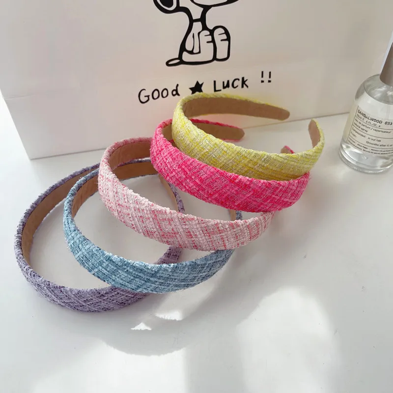 

Женские обручи для волос в клетку, яркие обручи для волос в полоску