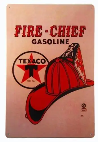 Пожарный плафон TEXACO металлический жестяной знак масло бензиновый гараж мужская