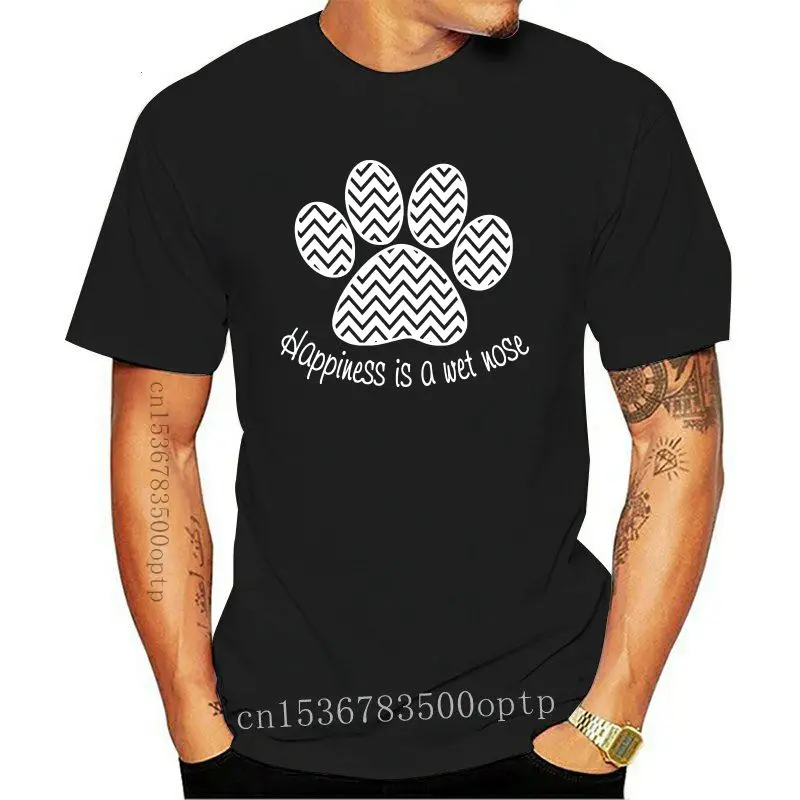 

Camiseta de Hip Hop para hombre, prenda de vestir, de la marca Happiness Is A Wet Nose, ideal para amantes de los perros, animal