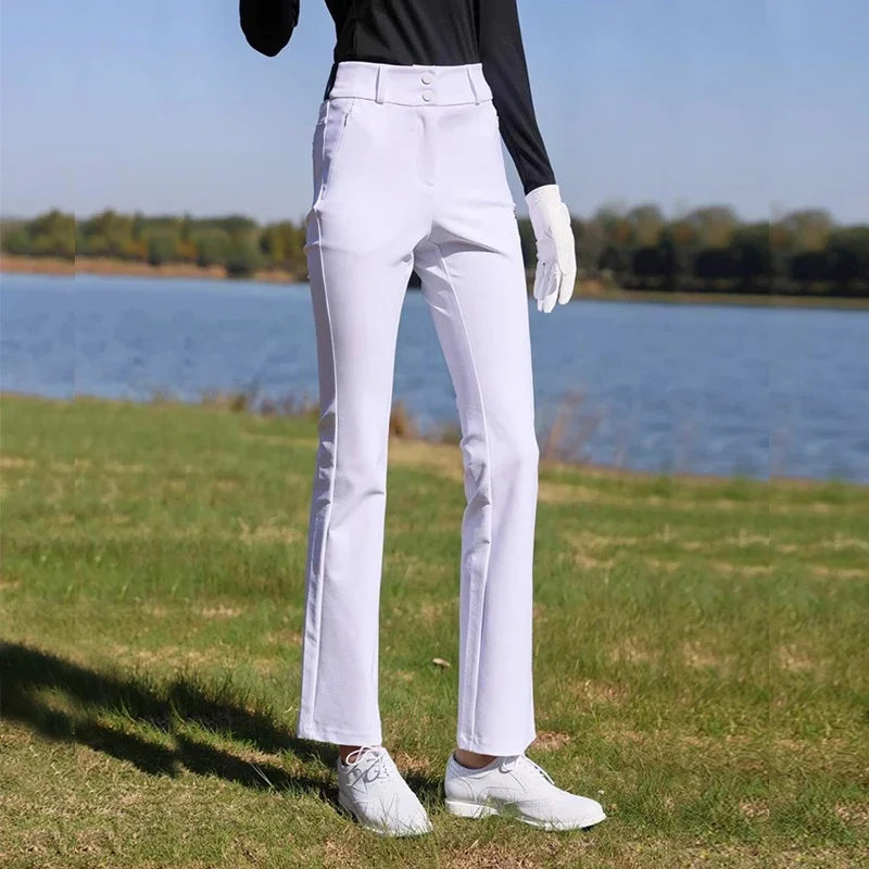 Женские длинные брюки SG Golf для осени и зимы спортивные облегающие эластичные