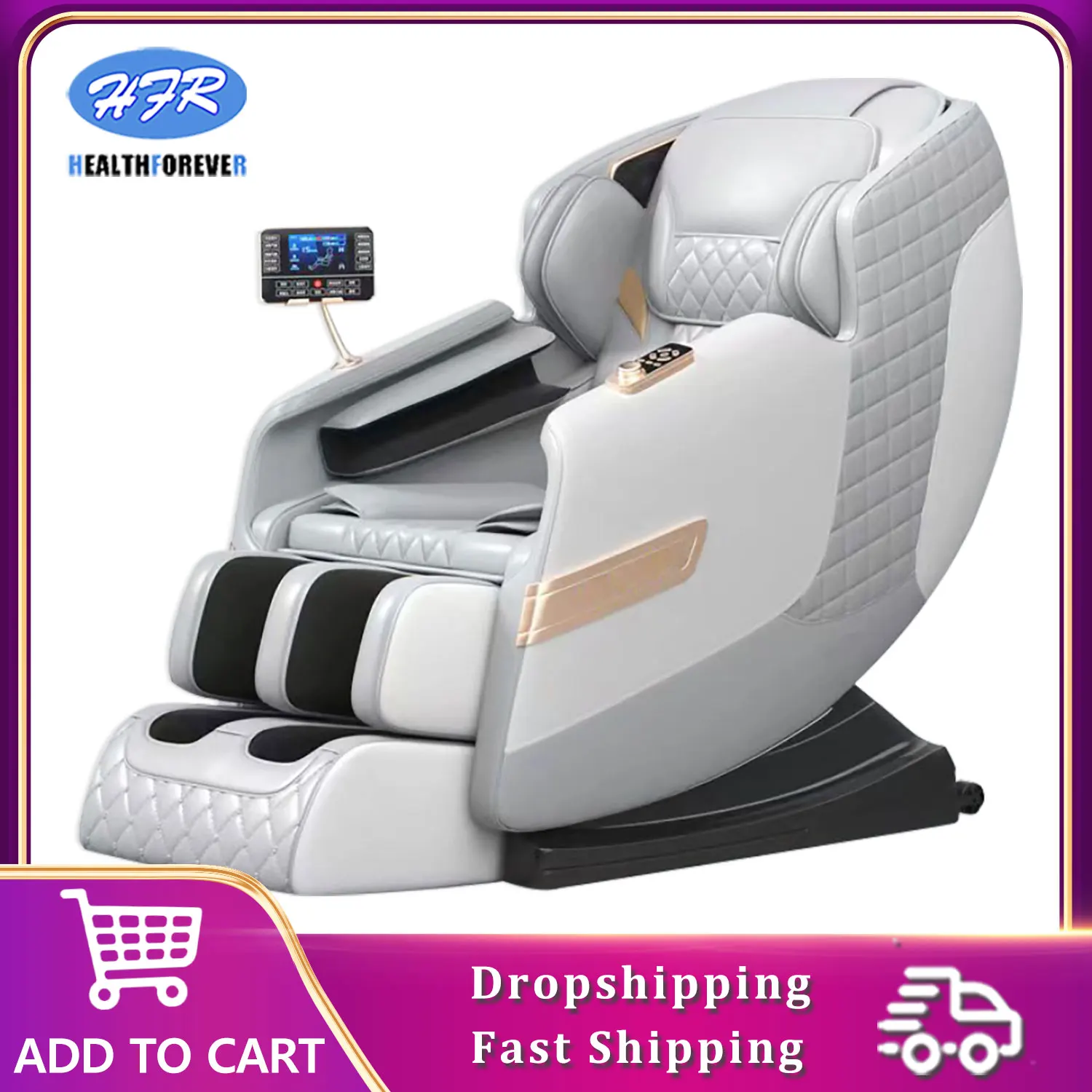 YJ-5824 New Model Home Office Furniture Electric Heating Body care foot massage zero gravity full body Touch Screen