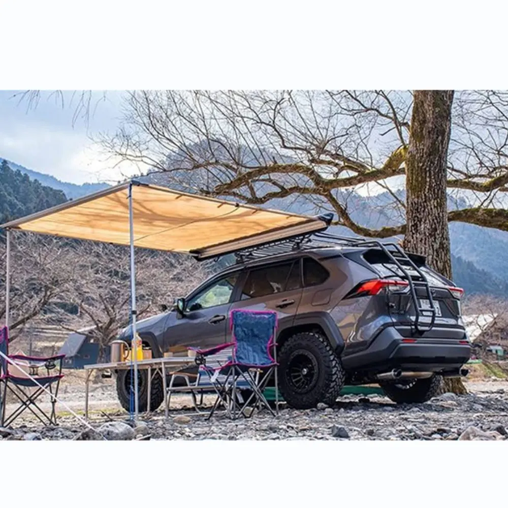 

Multifunctional outdoor awning camping portable foldable waterproof Car roof top tents Sunshade