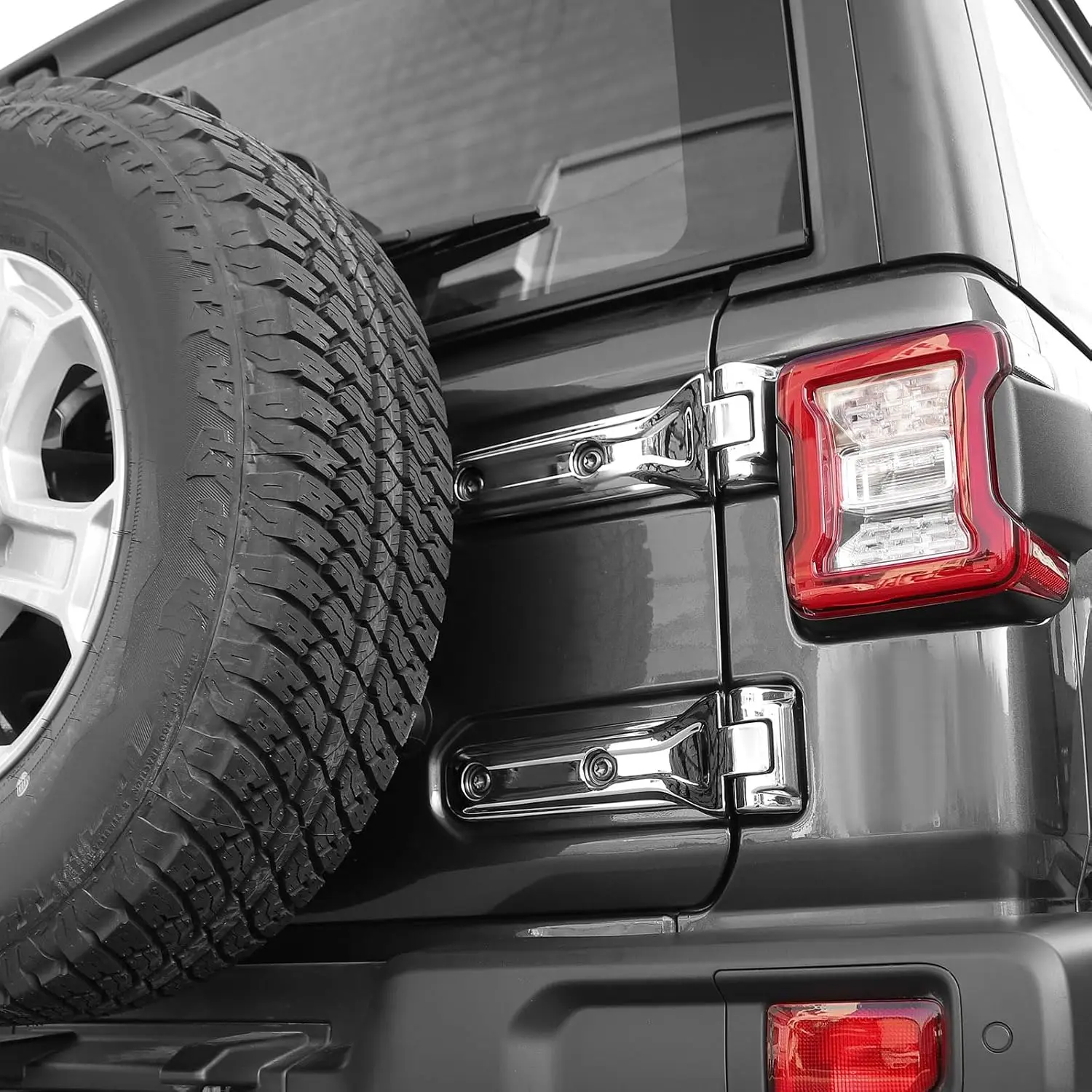 Накладки на петли задней двери (крышки) для Jeep JL, черные, для Jeep Wrangler JL JLU 2018 года и новее, черныесеребристые, внешние аксессуары (art.: 3920d8e367aa5) - 3920d8e367aa5
