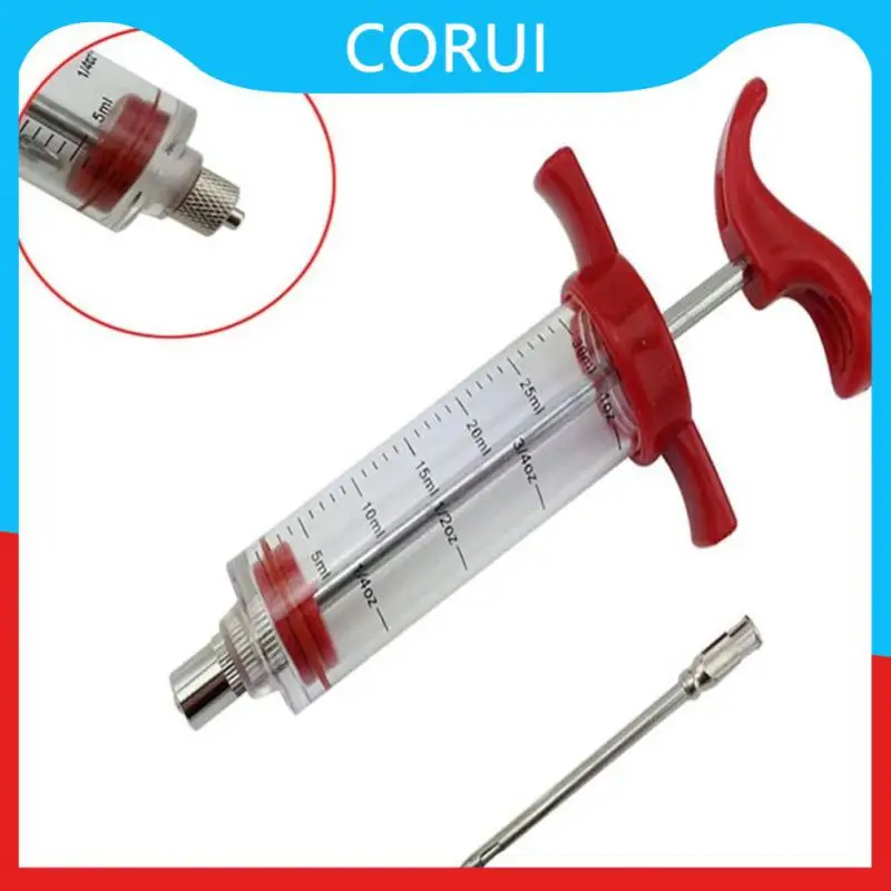 

Barbecue Meat Syringe Food Grade Abs Plastic Bbq Meat Syringes With Hole Handle Stainless Steel Needles Kitchen Syringes Durable