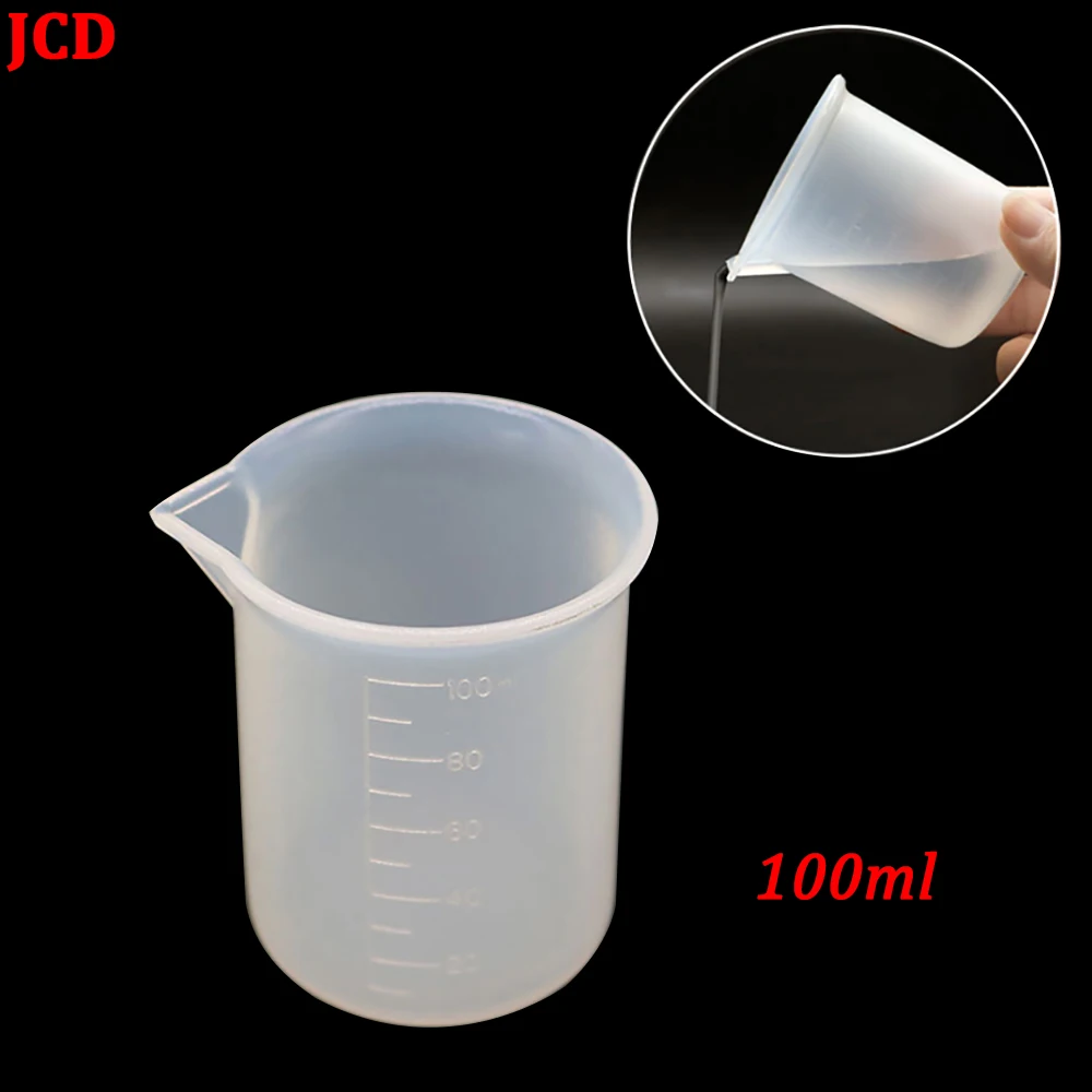 1PCS 100ml Crystal Gel Drop Wash Free Silicone Measuring Cup DIY Making Tool Food Grade Silicone Cake Tool With Scale