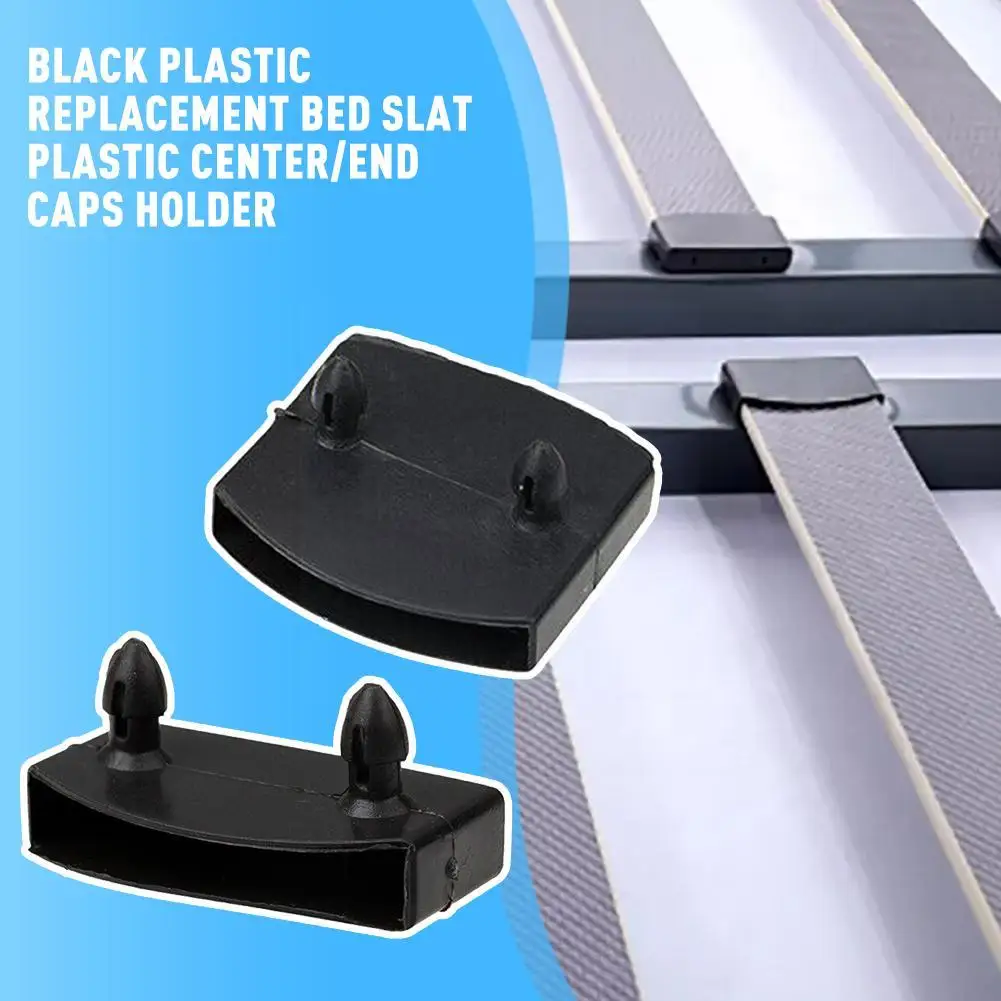 

1Pcs Black Plastic Square Replacement Sofa Bed Slat End Rubber Holders Sleeve Centre Inner Caps Durable F2H0
