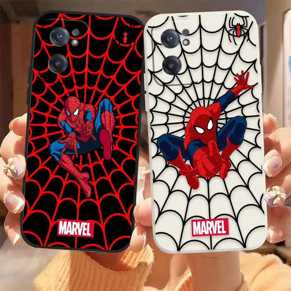 

Marvel Wed Spider-Man Phone Case For Oneplus 11 10 9 9R 9RT 8 8T 7 7T ACE 2 2V NORD CE 2 Lite Pro Colour Liquid Case Funda Shell
