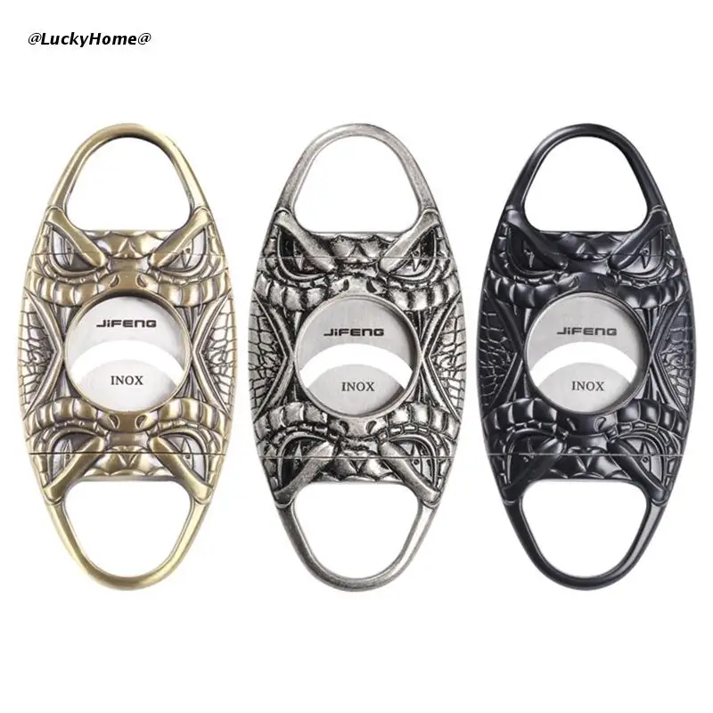 

11UA Cigar Cutter Stainless Steel Guillotine Double Blade Cut Blade in Vintage Style