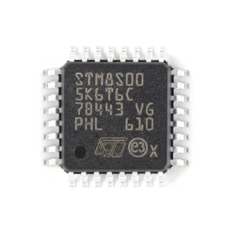 

10pcs/Lot STM8S005K6T6C LQFP-32 8-bit Microcontrollers - MCU 8-bit MCU Value Line 16 MHz 32kb Flash