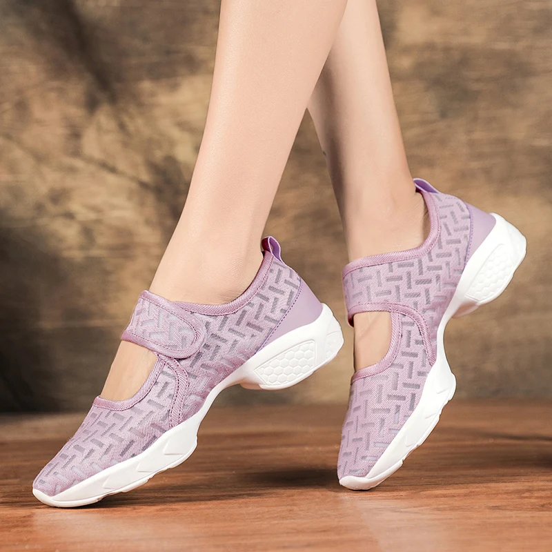 SENAGE New Women Sneakers Dance Shoes Soft Sole Mesh Comfortable Modern Jazz Dancing Shoes Girls Ladies Outdoor Sports Shoes