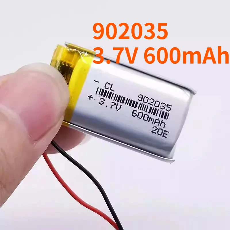 Фото Новая литий-полимерная аккумуляторная батарея 3.7V 600mAh 902035 для MP3, MP4, DIY PAD, DVD, электронных книг, Bluetooth-гарнитур (замена элементов) №3