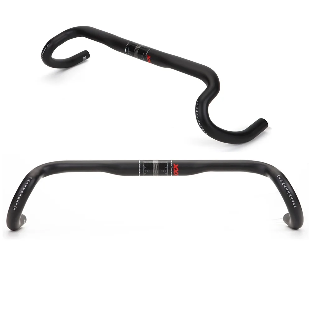 

Road Bike Full Carbon Fiber Bicycle Handlebar 25 Degrees Outward UD Matt Cycling Handlebar Parts 380/400/420/440mm