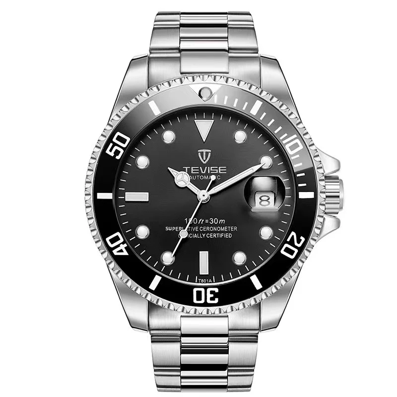 

TEVISE Automatic Mechanical Movement Men Watch Switzerland Waterproof Top Luxury Brand Wristwatch Reloj Hombre Rolexable T801A