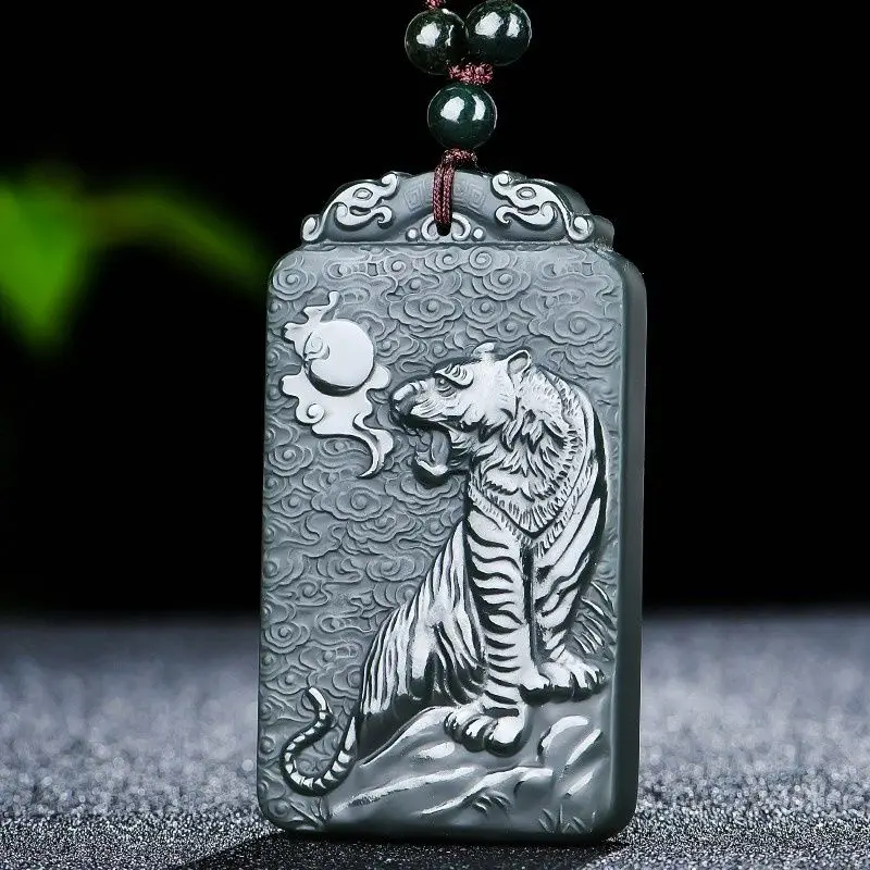 

Xinjiang Hetian Jade Pagoda Green Zodiac Tiger Jade Pendant Uphill Tiger Jade Pendant Jade Pendant Jade Brand Tiger Brand