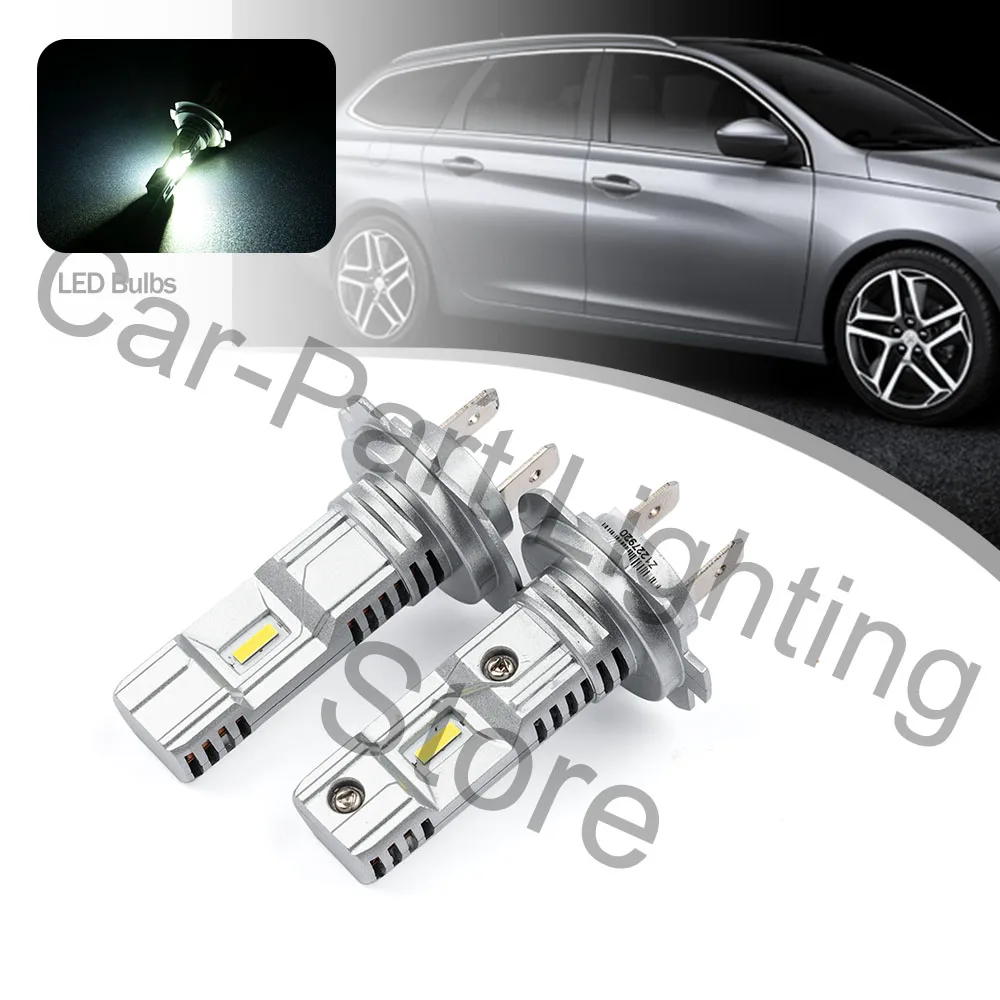 

2 шт., светодиодные лампы Canbus для фар ближнего и ближнего света, 307 лм, 25 Вт, H7