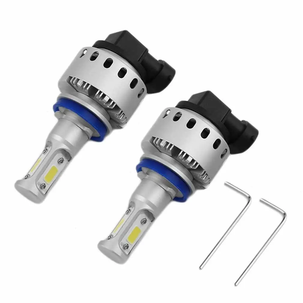 

2pcs High-power H8/H9/11 Chips Driving Headlights 6000K LED Car Headlight Bulbs Conversion Kit Car Accessories