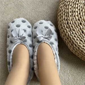 House Fuzzy Slipper Womens Home Plush Winter Fur Contton Non Skid Grip Indoor Star Lazy Female Warm Ladies Fluffy Shoes 2022