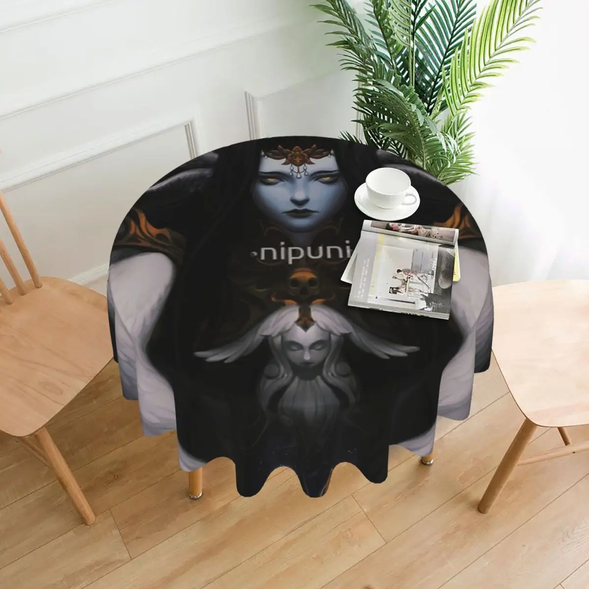 

Скатерть Endsinger диаметром 60 дюймов, 152 см, устойчивая к морщинам, домашний декор, праздничный Декор