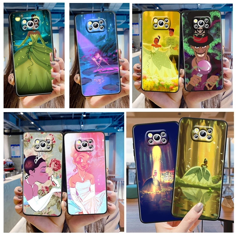 

The Princess and the Frog Phone Case For Xiaomi Mi Poco X4 X3 NFC F4 F3 GT M4 M3 M2 X2 F2 Pro C3 5G Civi Fundas Black Soft