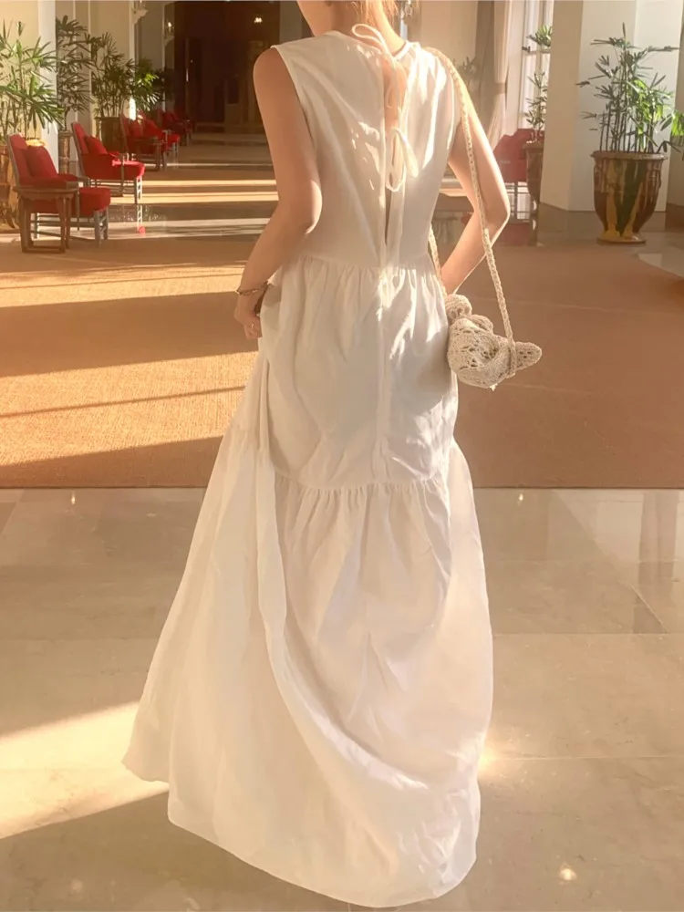 Платье женское ТРАПЕЦИЕВИДНОЕ во французском стиле повседневное однотонное