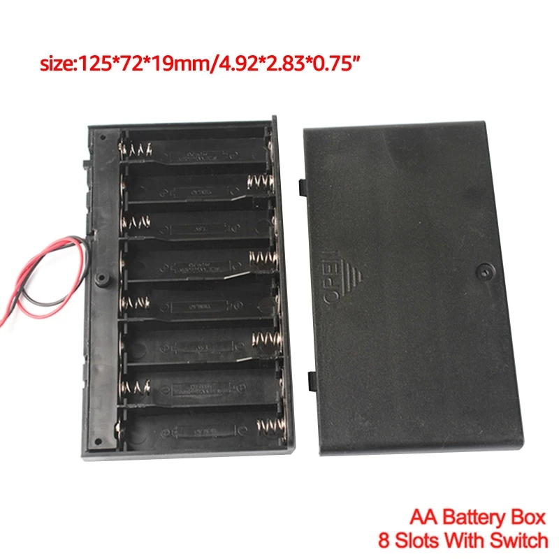 Водонепроницаемый чехол-держатель для батарей 1/2/3/4/6/8 слотов чехол типа АА с