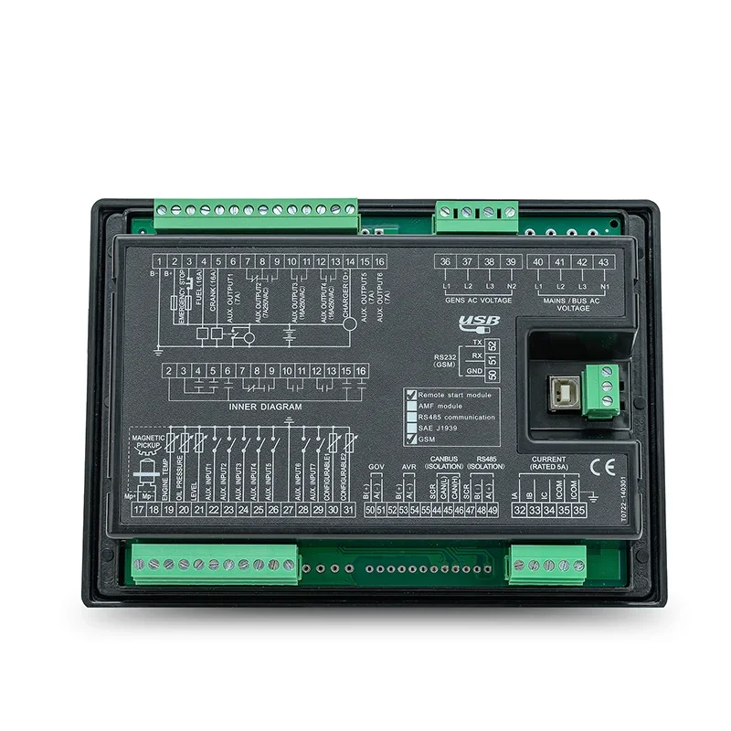 LXC7110 Контроллер генераторной установки LIXiSE ЖК-дисплей SMS RS485