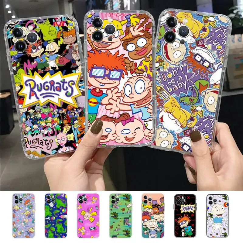 

Cartoon Children R-Rugrats Phone Case for iPhone 11 12 13 mini pro XS MAX 8 7 6 6S Plus X 5S SE 2020 XR case