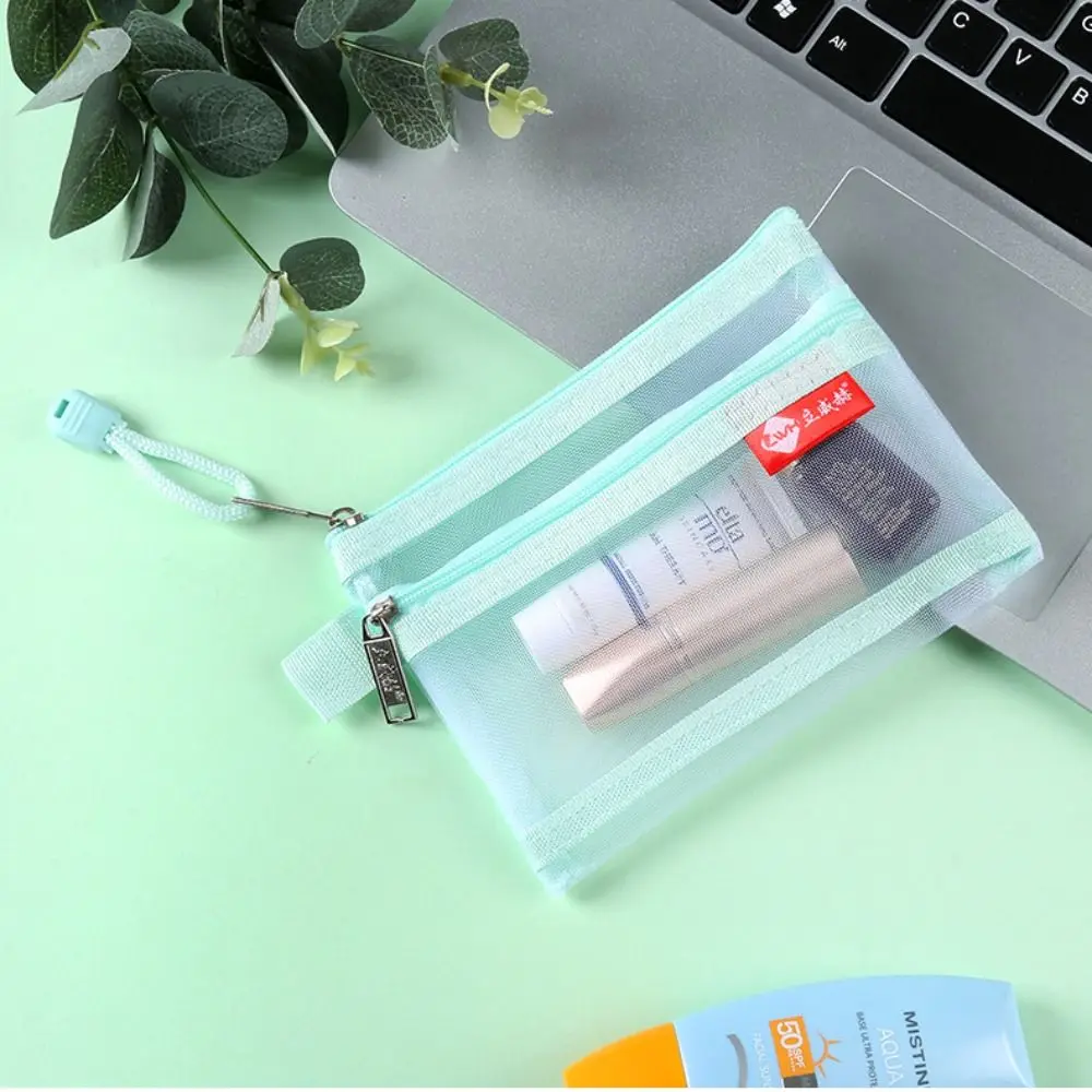 Сетчатый двухслойный кошелек для монет цвет в ассортименте