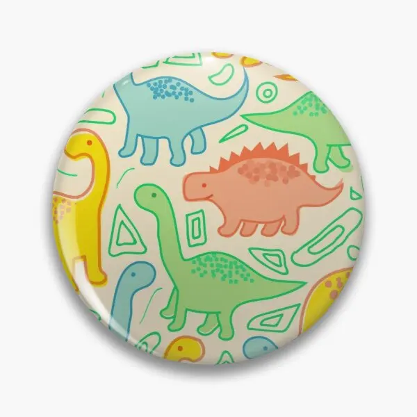 

Dinosaur Party Customizable Soft Button Pin Women Gift Creative Decor Lover Lapel Pin Collar Funny Fashion Cartoon Metal Hat