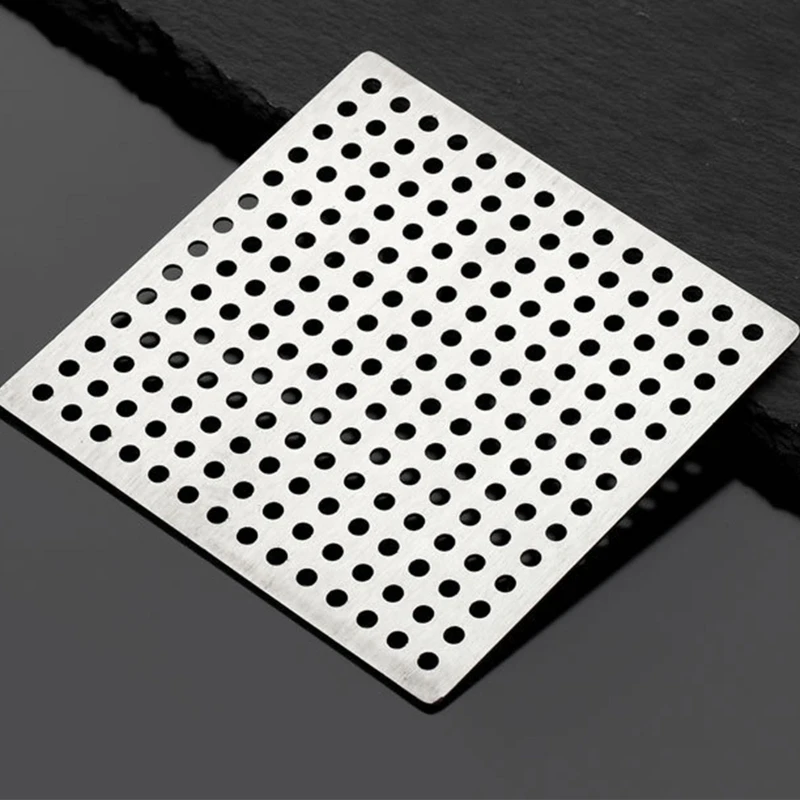 

Hair Catcher Shower Drain Bathtub Sink Covers for Bathroom Kitchen Hair Stopper Stainless Steel Drain Protector Square 87HA