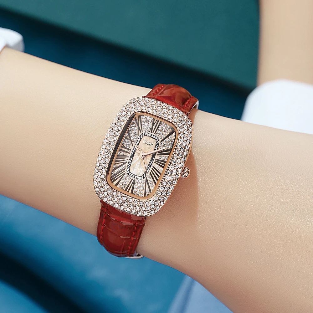 

Luxury Ladies Watch Fashion Clock Leather Strap Watches Women Wristwatch Gift for Girls Montres Femmes часы женские 2022 тренд