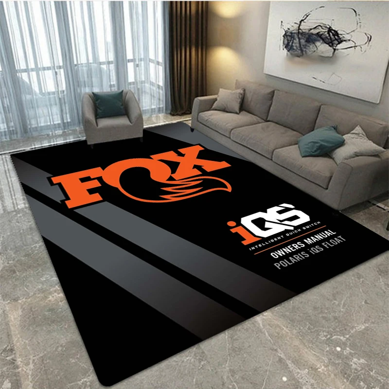 

F-FOX logo printed carpet, living room and bedroom decorative carpet, kitchen and bathroom anti-skid floor mat, door mat