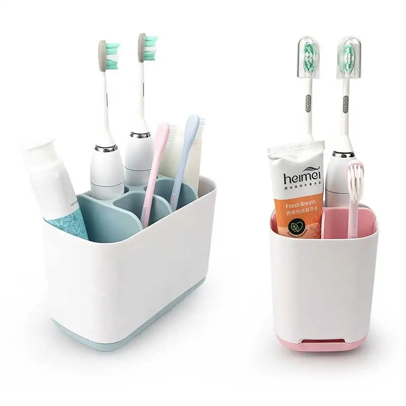 

Plastic Electric Toothbrush Holder Toothpaste Shaving Makeup Brush Box Holder Bathroom Accessories Dental Brush Organizer Rack
