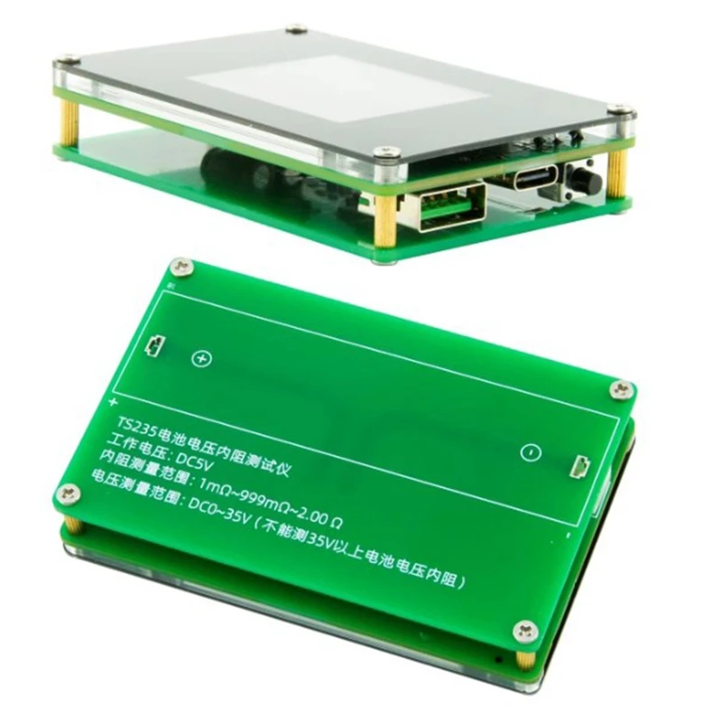 Тестер аккумулятора 4-проводной Измеритель сопротивления миллиом переменного