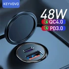 Автомобильное зарядное устройство с USB, 48 Вт, быстрая зарядка QC 4,0 3,0 FCP SCP USB AFC PD, автомобильное зарядное устройство для телефона с быстрой зарядкой для Huawei Xiaomi iPhone 12 13 11