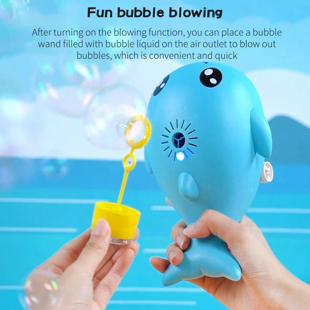 Electric Whale Floating Ball Fan Toy Musical Whale Bathing Toy Summer Outdoor Play Water Toy for children Birthday Gift enlarge