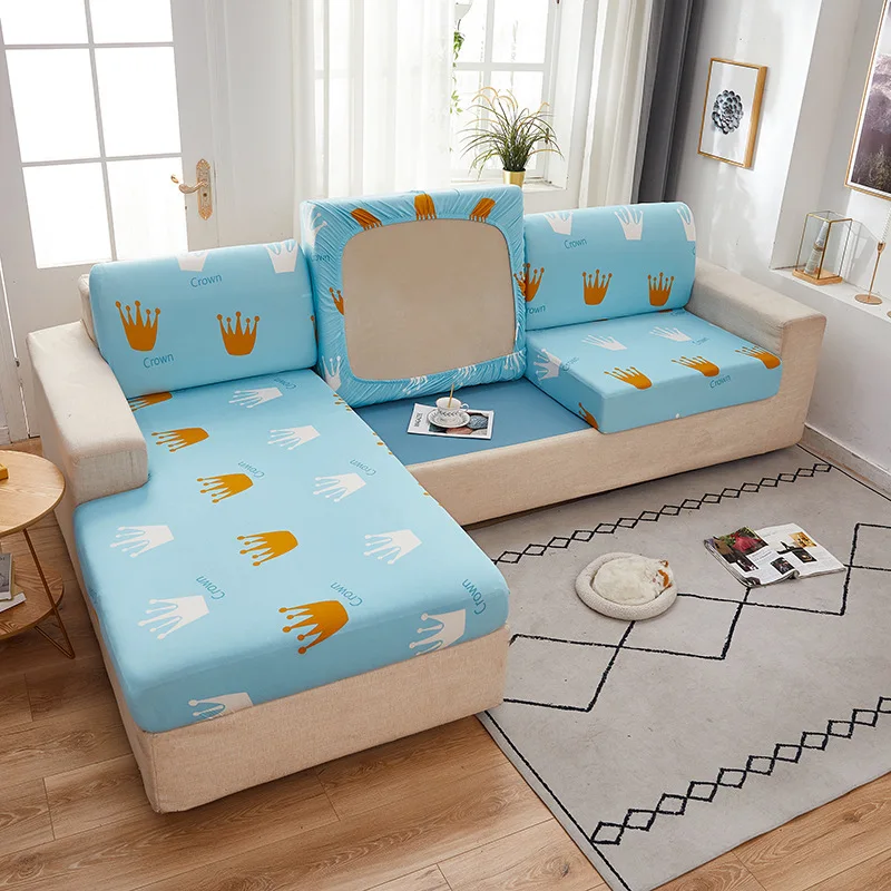 

Four Seasons Universal Armless Printing Sofa Cover Elastic Sofa Cover All-Inclusive Sofa Seat L-shaped Combination Sofa Cover