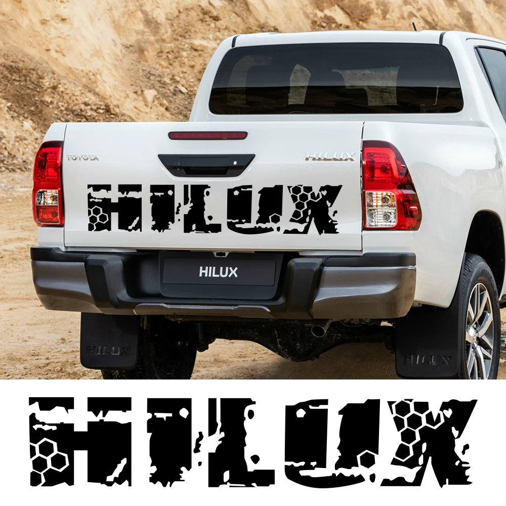 

Car Stickers Rear Trunk for TOYOTA HILUX Revo or Vigo Auto Pvc Film Tuning Decal Automobile Sport DIY Styling Car Accessories.