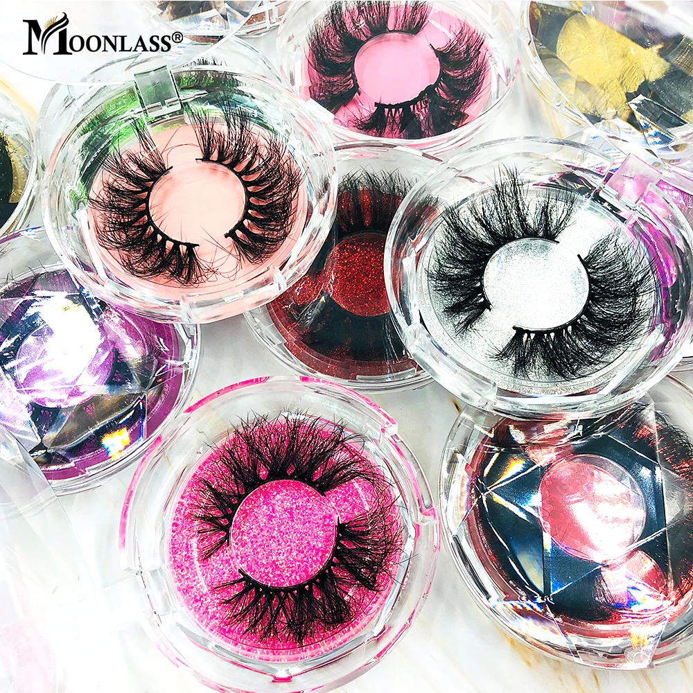 

10/20/30 Pairs 5D Super Fluffy Lashes Bulk Wholesale Natural 22-25MM Messy 3D Mink Lashes Vendor Colored False Eyelashes Makeup