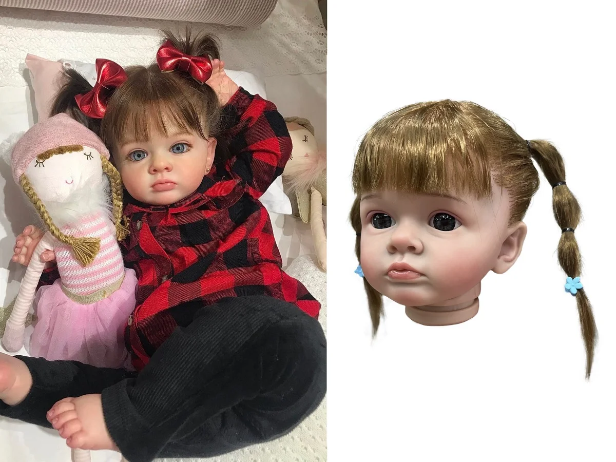 

20 Inch Reborn Doll Kit Tutti Toddler Girls Soft Silicone Vinyl Kit Reborn With Cloth Body Sin Pintar CatDoneca Bebê Reborn