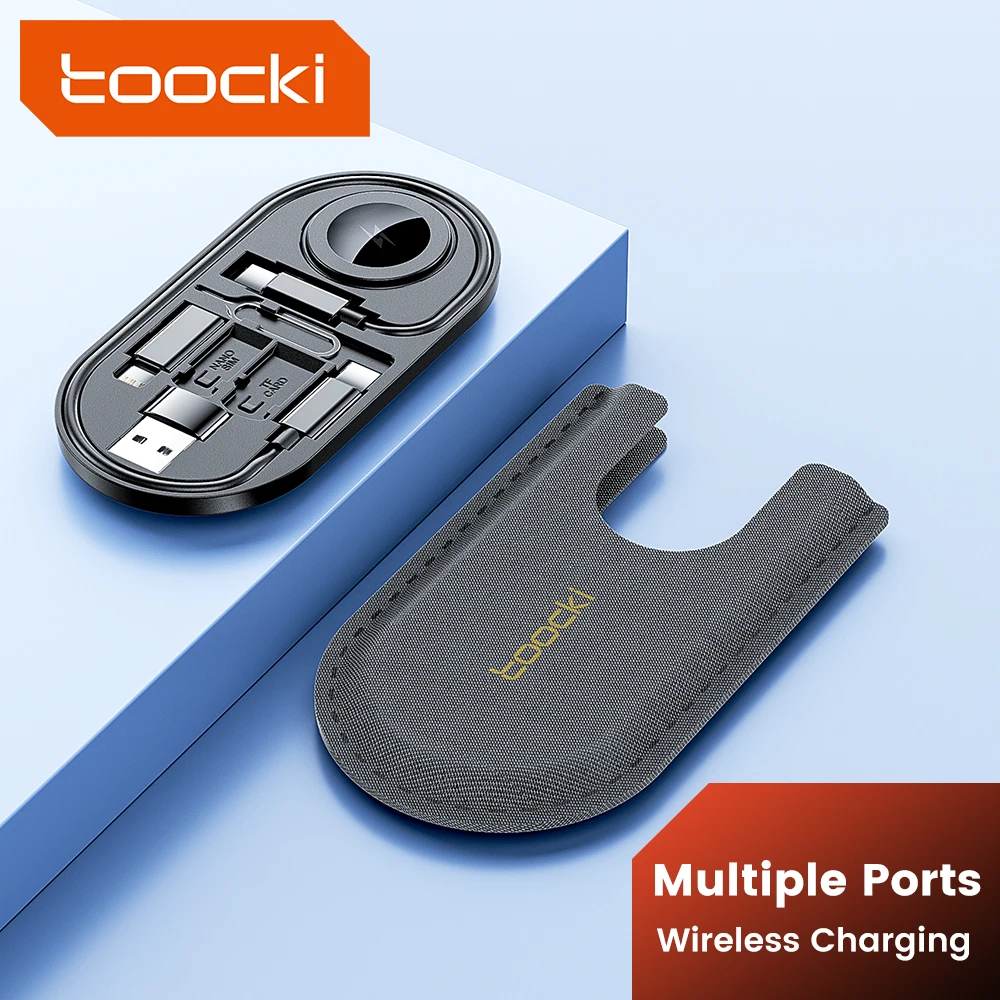 Адаптер Toocki UBS C компактный Комплект кабелей OTG адаптер Lightning Micro USB Type-C с