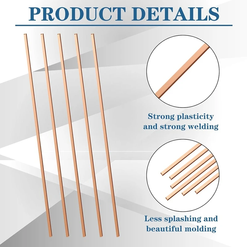 Плоский сварочный стержень GTBL 40 из медного сплава промышленный подходит для