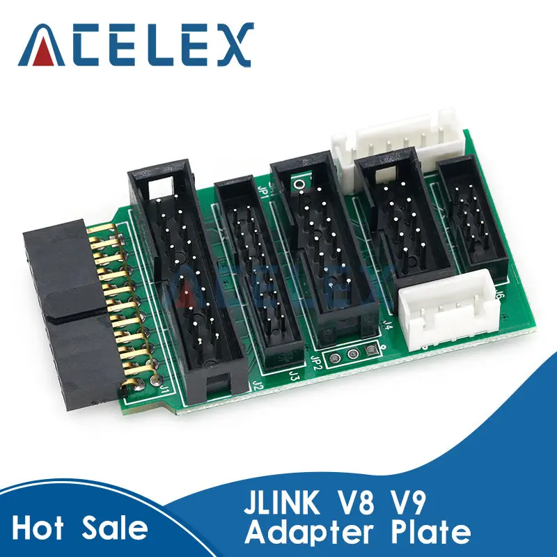 For JLINK V8 V9 Adapter Plate JTAG to SWD Multi-function for ULINK2 STLINK V2 Multi-function Switching Board 2.54 Flat Cable